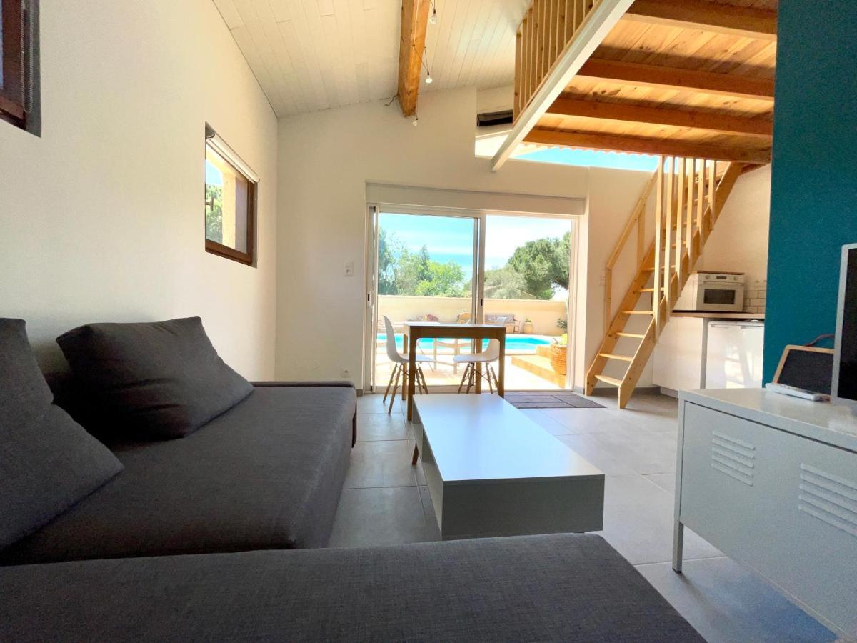 Annexe Des Pins - Studio Gite Avec Piscine & Climatisation Вільнев-ле-Безьє Екстер'єр фото