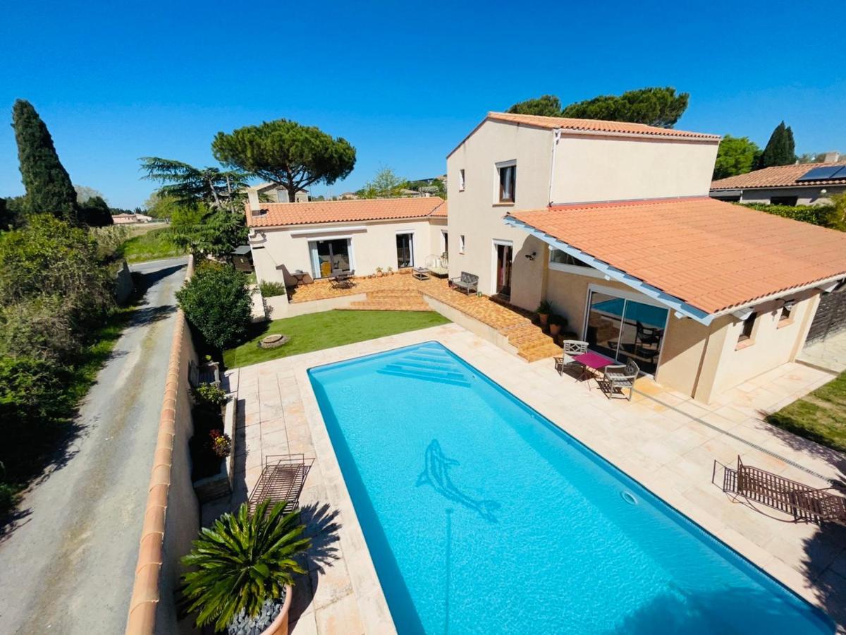 Annexe Des Pins - Studio Gite Avec Piscine & Climatisation Вільнев-ле-Безьє Екстер'єр фото